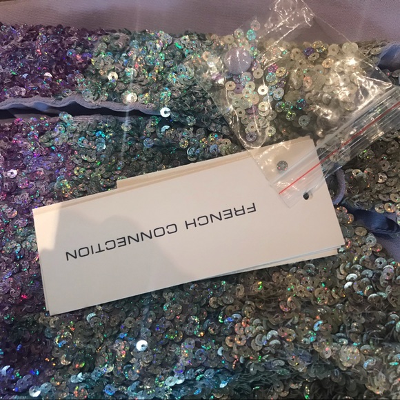 Purple Ombre French Connection Party Dress NWT - Picture 2 of 5